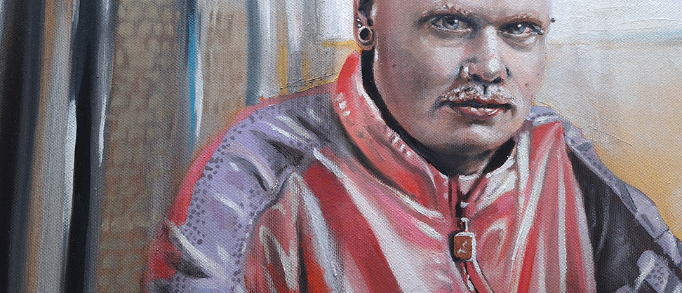 Hardcore gabber Art - oil painting