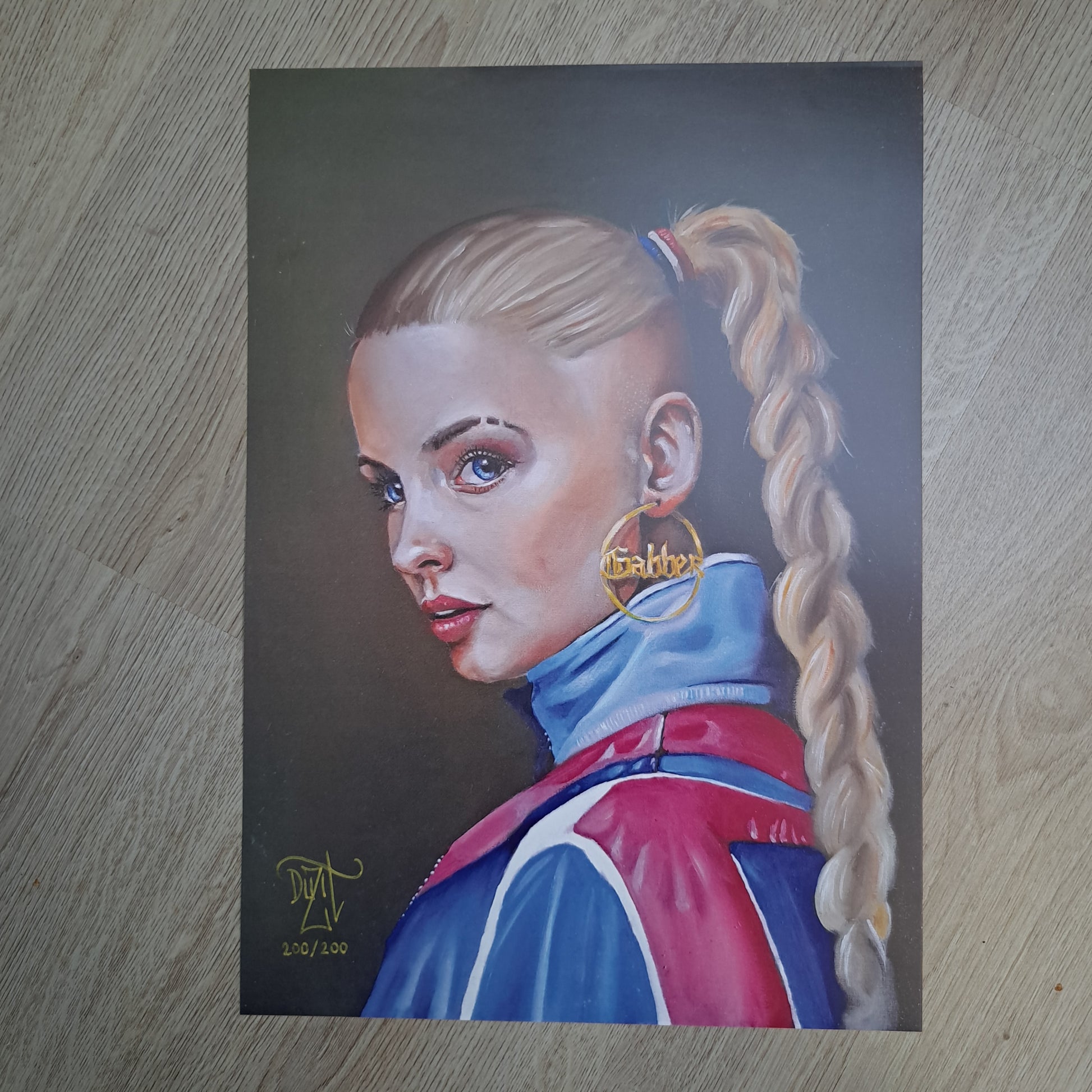 Hardcore gabber Art - oil painting